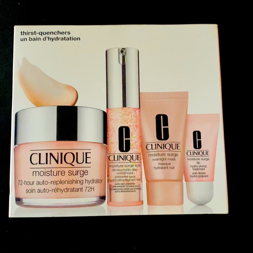 new never used. Thirst quencher moisture surge collection full sized face lotion